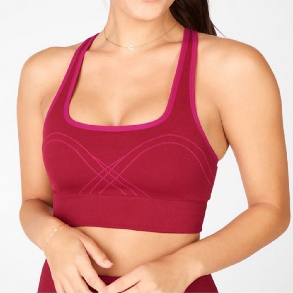 Fabletics Adele Corsetry Seamless Sports Bra - Picture 1 of 7